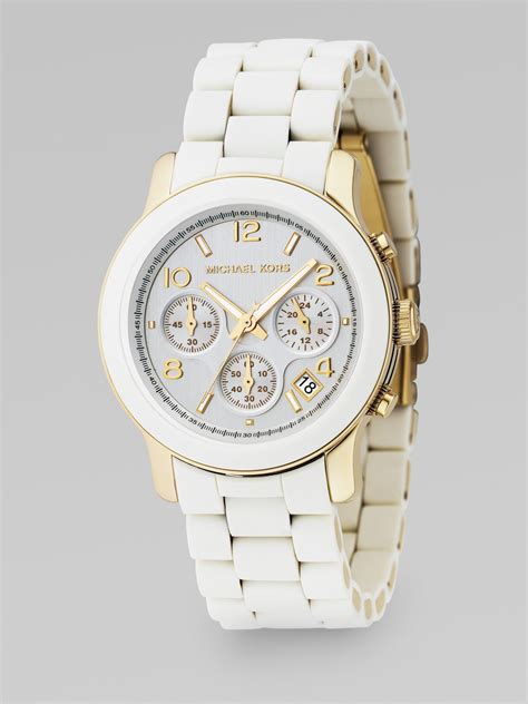 Michael Kors Women's White Watches 